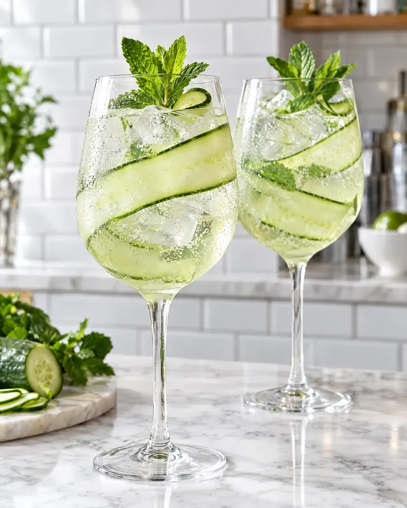 Gurkenspritz mit Minze